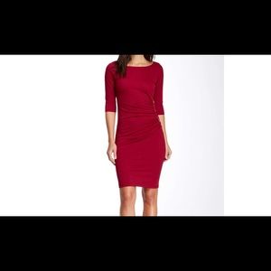 S.H.E Shirred Zip Dress